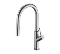 Omnires Bend grifo de cocina de pie níquel BE6455NI