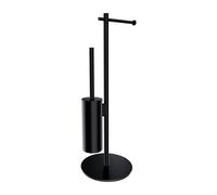 Omnires Modern Project soporte con escobilla para wc negro MP60810BL