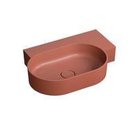 Omnires Ovo M+ lavabo 64x44 cm esquina clásico-sobre encimera rosa OVO645UWPTE