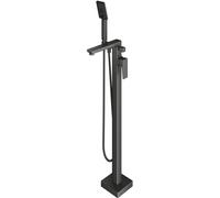 Omnires Parma grifo de bañera y ducha en suelo grafito PM7433GR