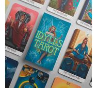 OMNITO Tarot Cards Deck - Juego de cartas de tarot de adivinación para principiantes y lectores expertos - Juego de 78 cartas (idilios), tamaño mediano