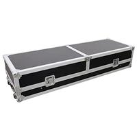 Omnitronic 059574 mesa consola ruta 2 x TT con bandeja portátil negro