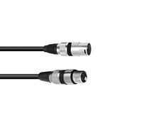 Omnitronic 061.886 XLR 3-pin cable de 10 m, negro
