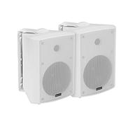 OMNITRONIC ALP-6A Juego de Altavoces Activos Blanco | Sistema de Altavoces Activo de 2 vías con woofers de 6,5" y 2 x 45 W de Potencia