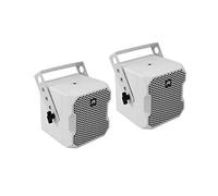 OMNITRONIC Bob-4 Top 16 ohmios Blanco 2 Unidades | Par de Altavoces de 16 ohmios con Altavoces de Banda Ancha de 4" | para Ampliar el subwoofer BOB-10A para Operaciones 2.1, 4.1 y 8.1