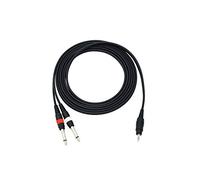 OMNITRONIC Cable adaptador 3,5 Jack / 2 x Jack 3 m bk