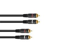 OMNITRONIC Cable RCA 2 x 2 0,3 m
