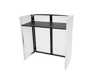 OMNITRONIC Compact Mobile DJ - Soporte portátil para DJ (1 m) con revestimiento para aplicaciones móviles