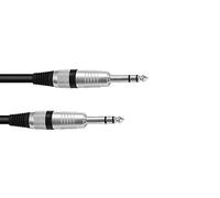 OMNITRONIC Jack cable 6.3 estéreo 3m bk road