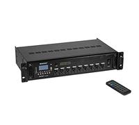 OMNITRONIC MA-120P ELA - Amplificador mixto ELA mono con reproductor MP3 y mando a distancia por infrarrojos, Bluetooth, 120 W