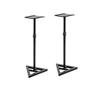 OMNITRONIC MO-5 - Soporte para monitor (2 unidades, 2 soportes para monitor, extensibles, de 75 a 130 cm, cada uno soporta hasta 30 kg)