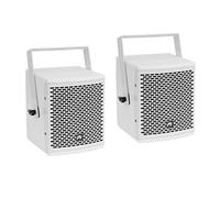 OMNITRONIC Molly-6 Top Blanco 1 par | 6,5" Altavoces satélite con Soporte