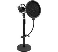 OMNITRONIC MSP-1 - Soporte para micrófono con araña y filtro de popa