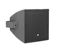 OMNITRONIC ODX-215TM - Altavoz de instalación (100 V, resistente al agua, con soporte, 400 W, RMS), color gris oscuro