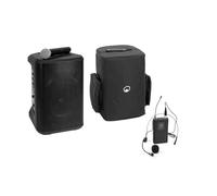 OMNITRONIC Porty-8A Drahtlos-PA-System + Bodypack Transmitter Incl. Headset + Soft Bag