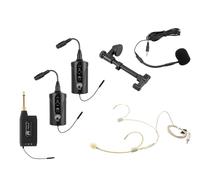 OMNITRONIC Set FAS TWO + 2x BP + Auriculares + Micrófono para guitarra acústica 660-690MHz