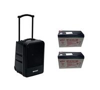 OMNITRONIC Set MOM-10BT4 Sistema PA inalámbrico modular + 2 baterías