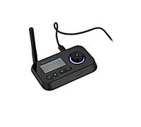 OMNITRONIC Transceptor Bluetooth 5.0 BDT-5.0 | Adaptador de audio Bluetooth 3 en 1 con modo transmisor, receptor y derivación y doble enlace