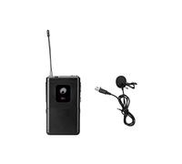 OMNITRONIC UHF-E Serie Emisor de bolsillo 531.9MHz + micrófono Lavalier | Transmisor de bolsillo con micrófono Lavalier para receptores de la serie UHF-E
