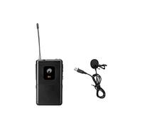 OMNITRONIC UHF-E Serie Emisor de bolsillo 826.1MHz + micrófono Lavalier | Transmisor de bolsillo con micrófono Lavalier para receptores de la serie UHF-E