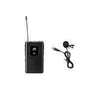OMNITRONIC UHF-E Serie Emisor de bolsillo 828.6MHz + micrófono Lavalier | Transmisor de bolsillo con micrófono Lavalier para receptores de la serie UHF-E