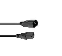 OMNITRONIC Wentronic - Cable alargador para dispositivos de frío (3 x 1,0, 1 m), color negro