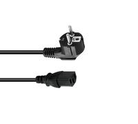 OMNITRONIC Wentronic - Cable de alimentación (3 x 1,0, 3 m), color negro