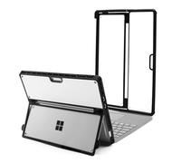 Omnpak Funda Compatible con Microsoft Surface Pro 11/10/9, Delgada y Ligera con Soporte para 2024 Surface Pro 11 13 Pulgadas，Transparente Multi-Angulo Compatible con Teclado Type Cover