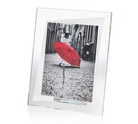 OMODOMO - Marco de Cristal para Fotos 13x18 cm Hecho a Mano en Italia. Marco de Fotos Quarter, Idea de Regalo para Aniversario de Bodas de Oro, Matrimonio,Graduation, Comunión y Ocasiones Especiales.