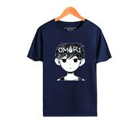 Omori Tshirt Unisex,Omori Game Camiseta De Manga Corta Tshirt Hombre Y Mujeres,Algodón Top Casual con Cuello Redondo Oversized