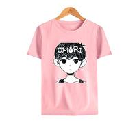 Omori Tshirt Unisex,Omori Game Camiseta De Manga Corta Tshirt Hombre Y Mujeres,Algodón Top Casual con Cuello Redondo Oversized