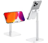OMOTON - Soporte para teléfono móvil, Soporte para Smartphone Vertical de Escritorio, para iPhone 13 Pro/13/12 Mini/12 Pro/12, Otros teléfonos Inteligentes, Blanco