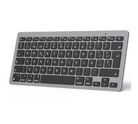 OMOTON Teclado Bluetooth para Mac Teclado inalámbrico para Apple MacBook Pro 13 14 16/ Air/Mini, iMac, iMac Pro, Mini, QWERTY Español Layout, 2*AAA Battery, Diseño específico para Mac, Gris