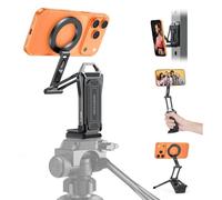 OMOTON TP02 Pro Trípode 360° Giratorio para MagSafe, con Tornillo de 1/4" y Placa Arca Swiss, imán Trasero, Kit Esencial para Creadores de Contenido y Gimnasio. Palo Selfie para iPhone 12-17 Series