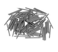 OMOTOOL Juego de conjunto de clavos de acero al carbono para hardware (100 piezas), clavos galvanizados para colgar cuadros y trabajar la madera, clavos de acero para cemento para zócalos y trabajar