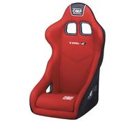 OMP Baquet de Competición TRS-E FIA 8855-1999, Asiento Racing Rojo, Ref OMPHA0-0741-B01-061, para Circuito, Rally, GT