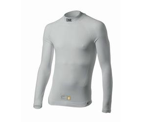 Omp - Camiseta Interior One EVO Fia 8856-2018, Manga Larga, Cuello Alto, Ignífuga, Sin Costuras, Máxima Transpirabilidad, Color Blanco, Talla XXXL