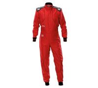 Omp - KS-4 MY2026 Mono de Karting - Ligero y Transpirable - Tejido Exterior Duradero - Sistema AirFlow Avanzado - Mangas Flotantes - Ajuste Óptimo - Talla 150 - Rojo