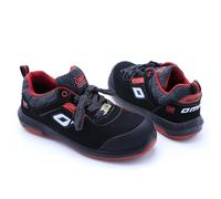 Omp Meccanica Zapatillas Trabajo Seguridad S3 SRC ESD Pro Urban Talla 48 Negro Rojo