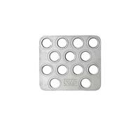 OMP OA/1866 Descansapies con juego de tornillos Con kit de montaje plata