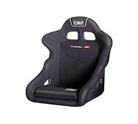 OMP TRS-E Asiento de Carreras Baquet FIA Homologado 8855-1999 Negro Alta Sujeción Lateral para Circuito, Rally, GT OMPHA0-0741-B01-071