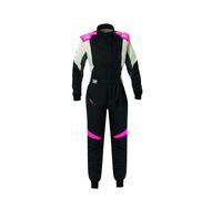 Omp OMPIA0-1874-A02-277-38 Traje De Carreras First Evo Elle My2025 FIA 8856-2018 Negro - Fucsia Talla 38