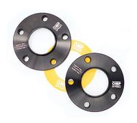 OMP Speed Juego de 2 Separadores/Adaptador Doble Centrado Grosor: 20mm PCD: 5x120 CB.H: 74.1 CB.W: 72.6 OD: 149 Tornillo x20 M12x1.5 Conico + M14x1.25 Conico Negro Aluminio - OMPS09222001