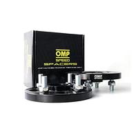 OMP Speed Juego de 2 Separadores Doble Centrado/Doble Fijación Grosor: 15mm PCD: 5x114.3 CB: 67.1 OD: 150 Tuerca x10 M12x1.5 Negro Aluminio - OMPS08981501