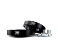 OMP Speed Juego de 2 Separadores Doble Centrado/Doble Fijación Grosor: 30mm PCD: 5x120 CB: 72.6 OD: 164 Tornillo x10 M14x1.25 + Tornillo Adicionales x10 M12x1.5 Negro Aluminio - OMPS09023001