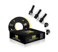 OMP Speed Juego de 2 Separadores Doble Centrado Grosor: 10mm PCD: 5x100/5x112 CB: 57.1 OD: 139 Tornillo x20 M14x1.5 Conico + M14x1.5 Esferico + Antiropo Negro Aluminio - OMPS09181001