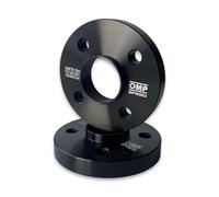 OMP Speed Juego de 2 Separadores Doble Centrado Grosor: 20mm PCD: 4x98 CB: 58.6 OD: 139 Tornillo x8 M12x1.25 Conico + Antiropo Negro Aluminio - OMPS08382001