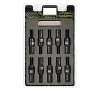 OMP Speed Juego de 20 Tornillos Acero con Protector de Aluminio de Colores M12X1.25 Llave de 17-19 Largo 28mm con Protector Negro de Aluminio 7075 + DIN 12.9
