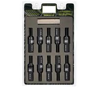 OMP Speed Juego de 20 Tornillos Acero con Protector de Aluminio de Colores M14X1.25 Llave de 17-19 Largo 28mm con Protector Negro de Aluminio 7075 + DIN 12.9