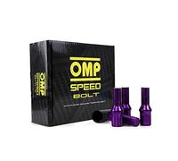 OMP Speed Juego de 20 Tornillos Acero de Colores M12X1.5 Llave de 17/19 Largo 27mm Color Morado y Material DIN 10.9
